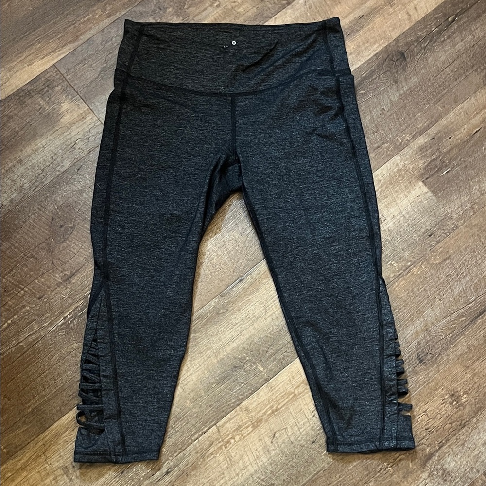 Athleta Charcoal Gray Cropped Leggings